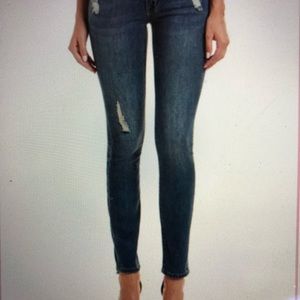 Cabi 5087 Destructed Skinny Denim Jeans